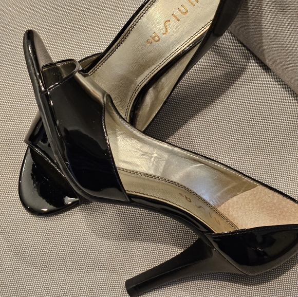 Dressy Open toe Unisa Patent leather Shoes (7) Black - Picture 2 of 4